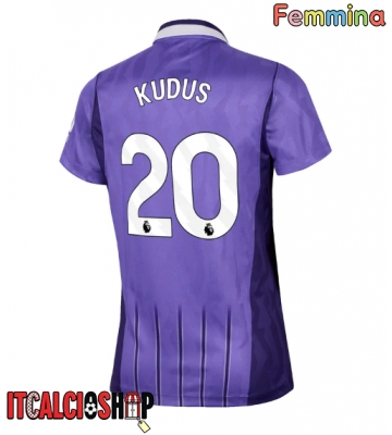 Tottenham Hotspur Mohammed Kudus #20 Terza Maglia Femmina 2026-27 Manica Corta